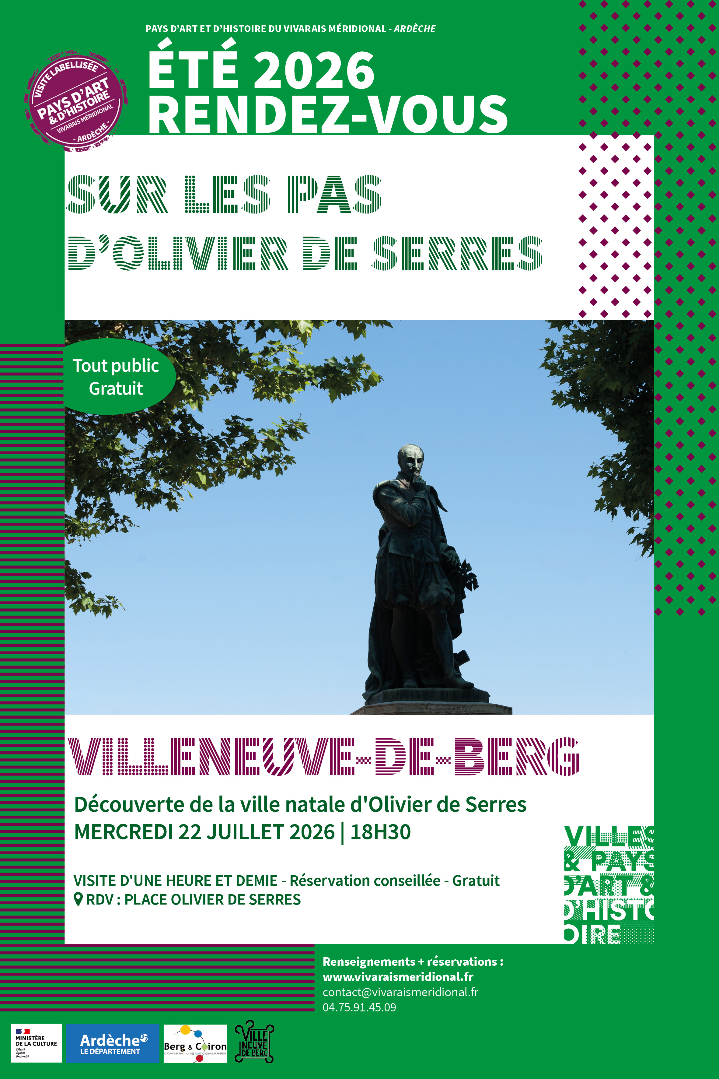 Visite commentée: "sur les pas d'Olivier de Serres"