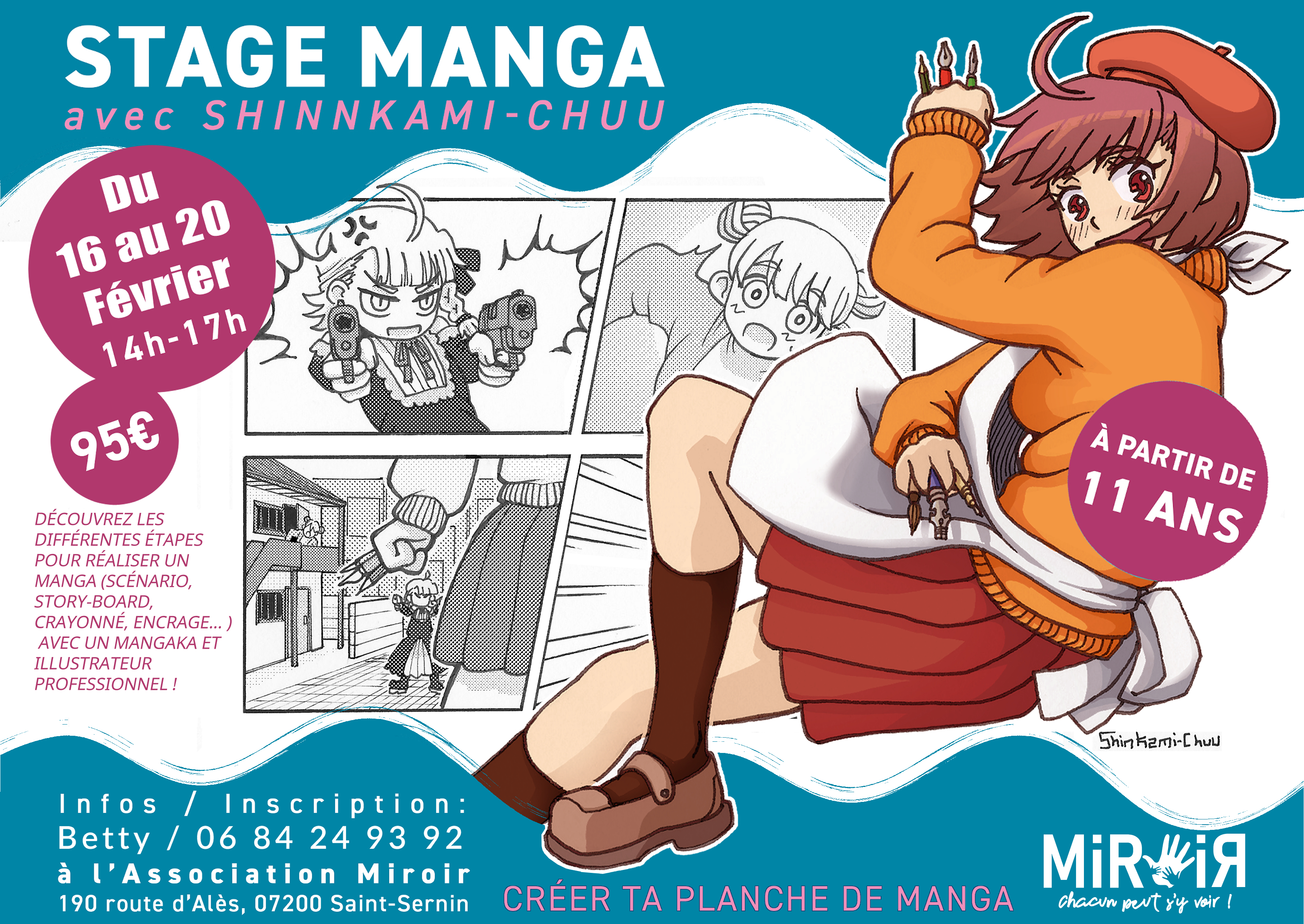 Stage manga avec Shinkami-Chuu : Créer ta planche de manga !
