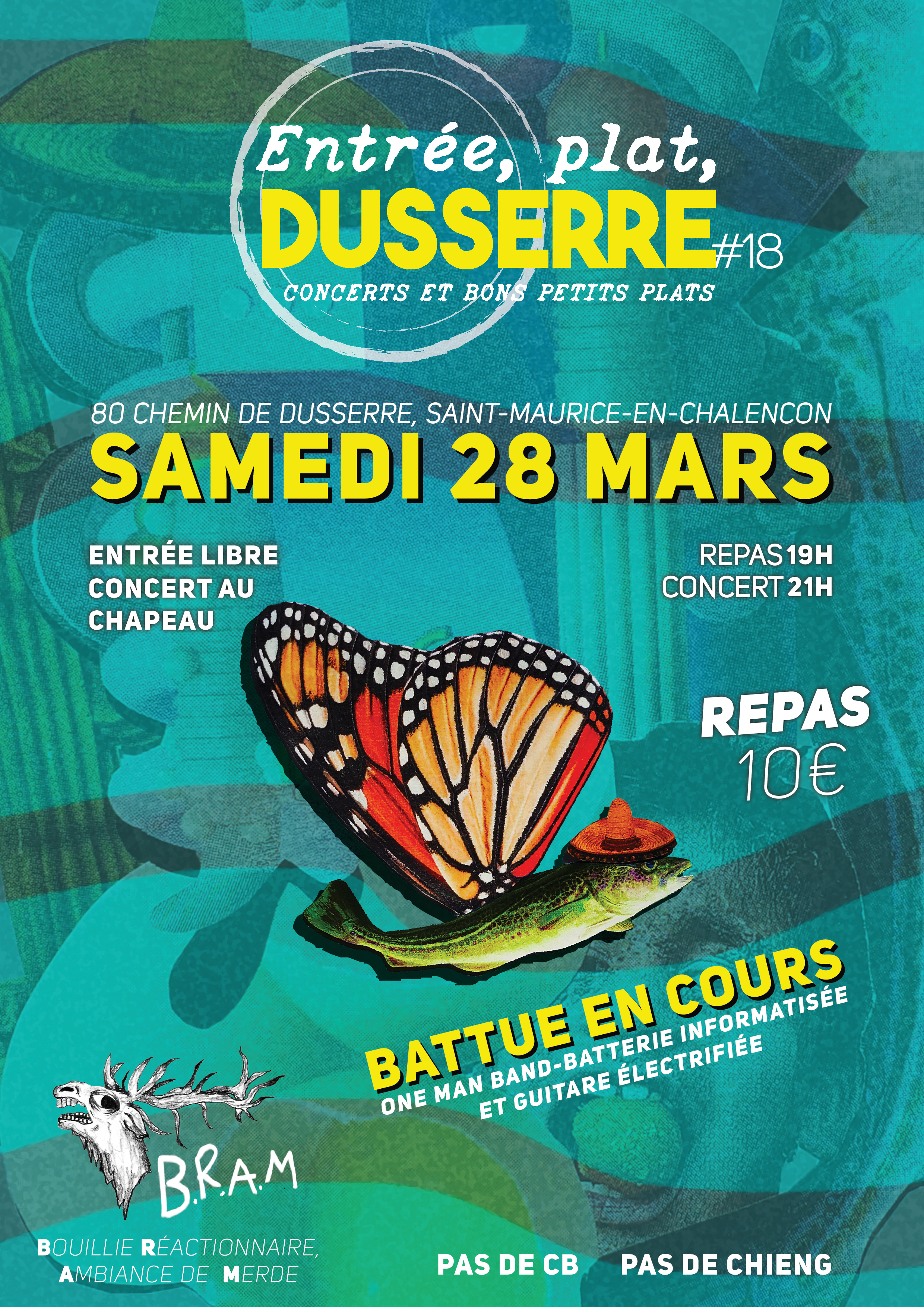 Soirée repas-concert "Entrée, plat, Dusserre" (édition #18)