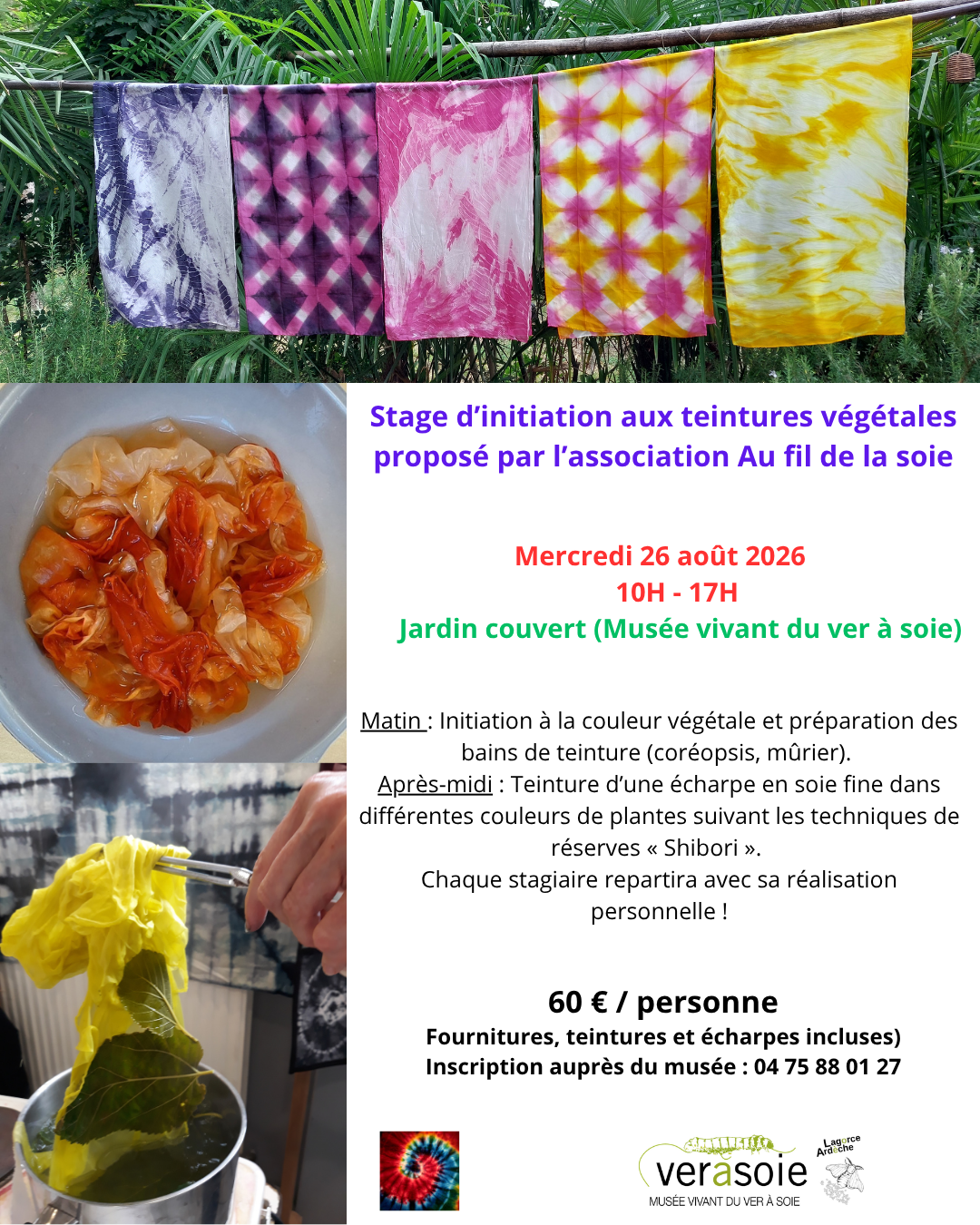 Stage de teinture végétal technique SHIBORI