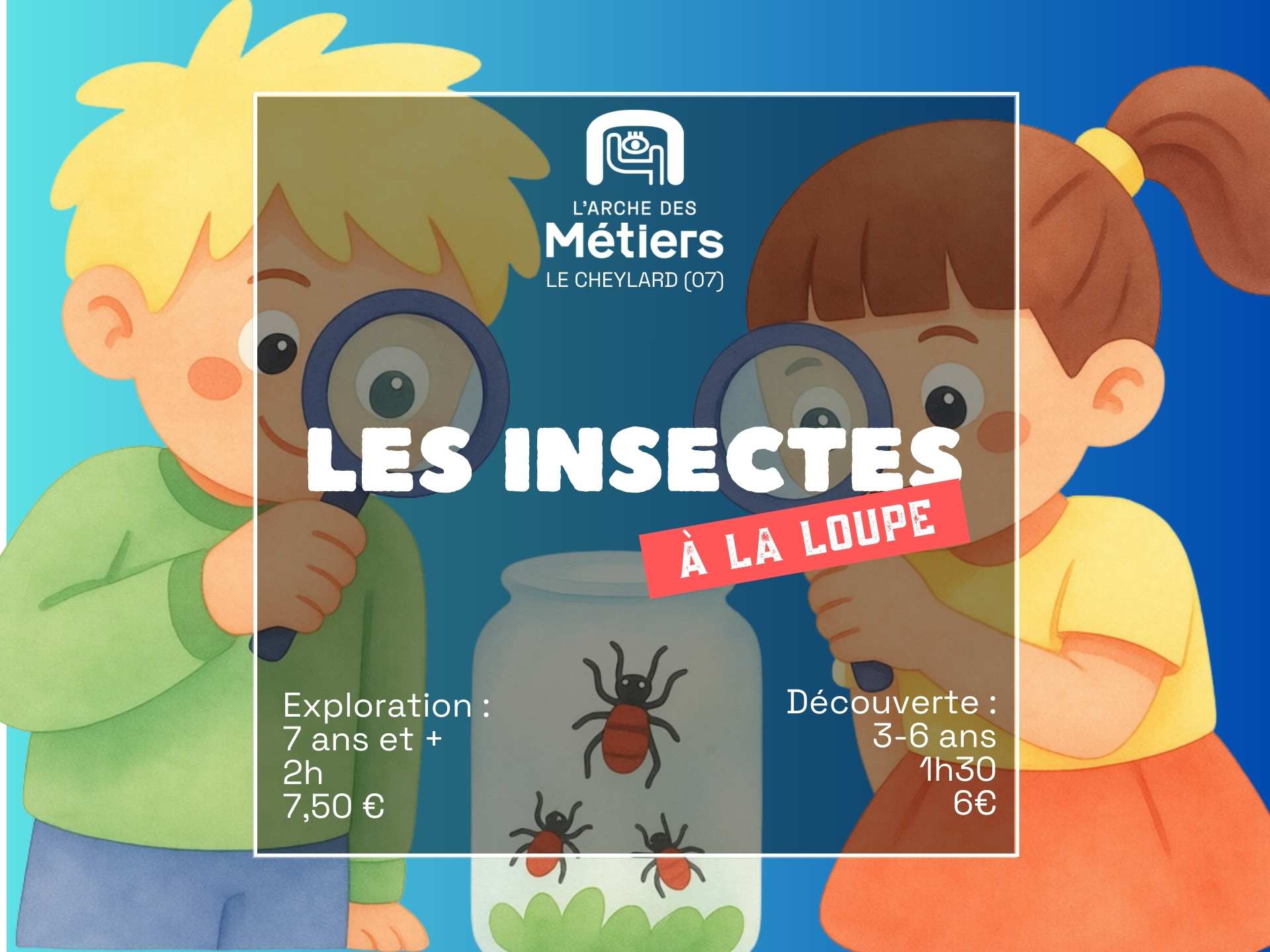 Les insectes à la loupe ! Découverte 3-6 ans