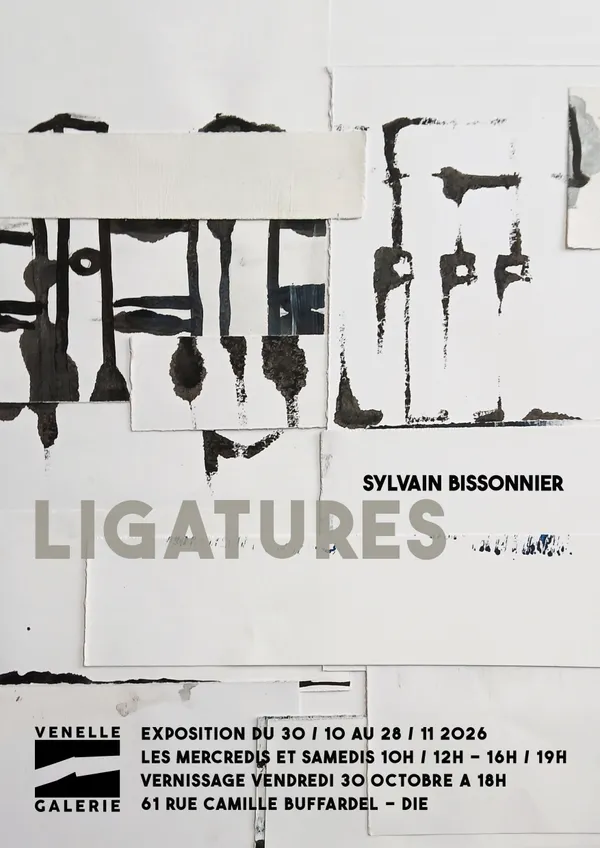 Exposition - ligatures - Sylvain Bissonnier