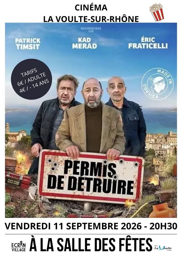 Projection cinéma du film "Permis de détruire"
