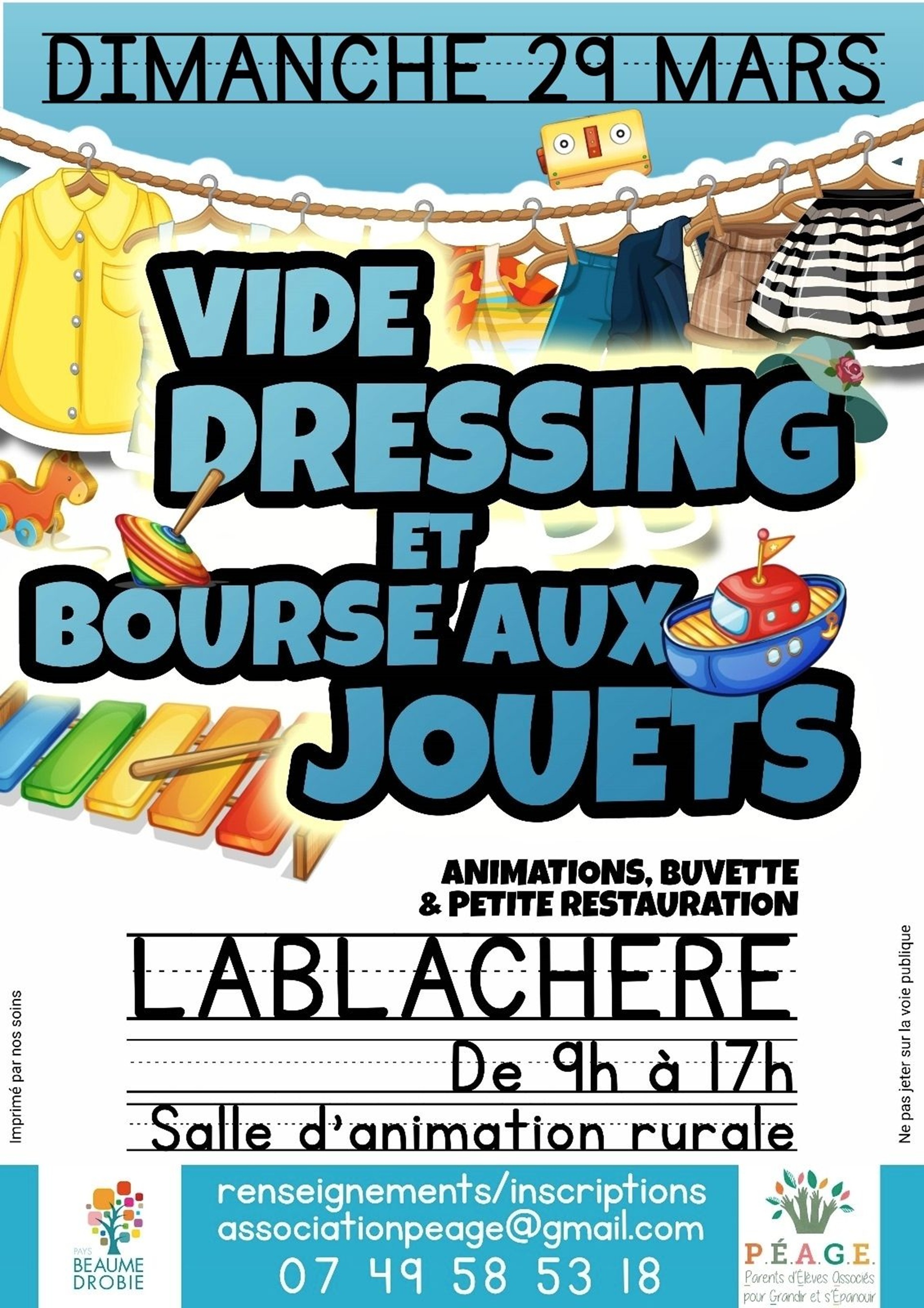Vide dressing et bourse aux jouets