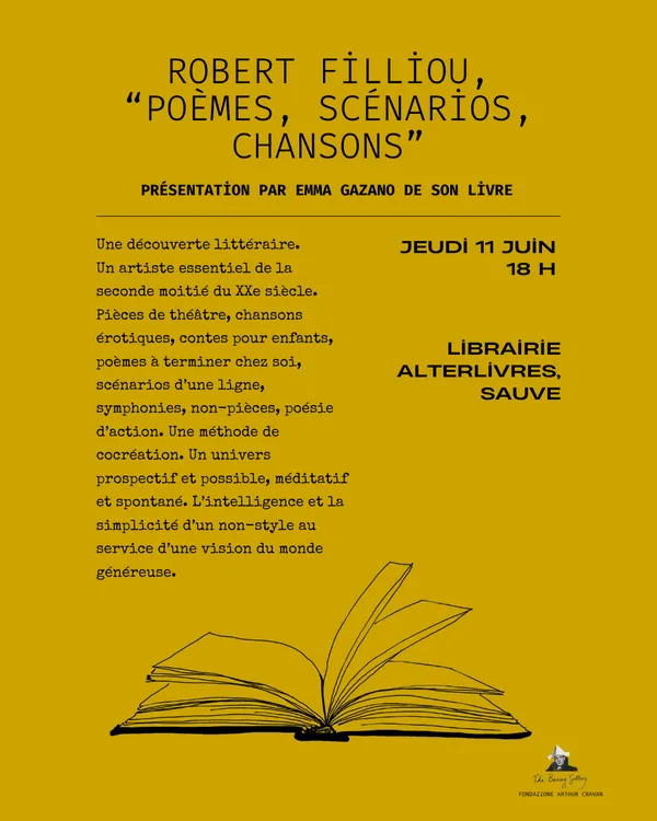 Rencontre librairie Alterlivres autour de Robert Filliou