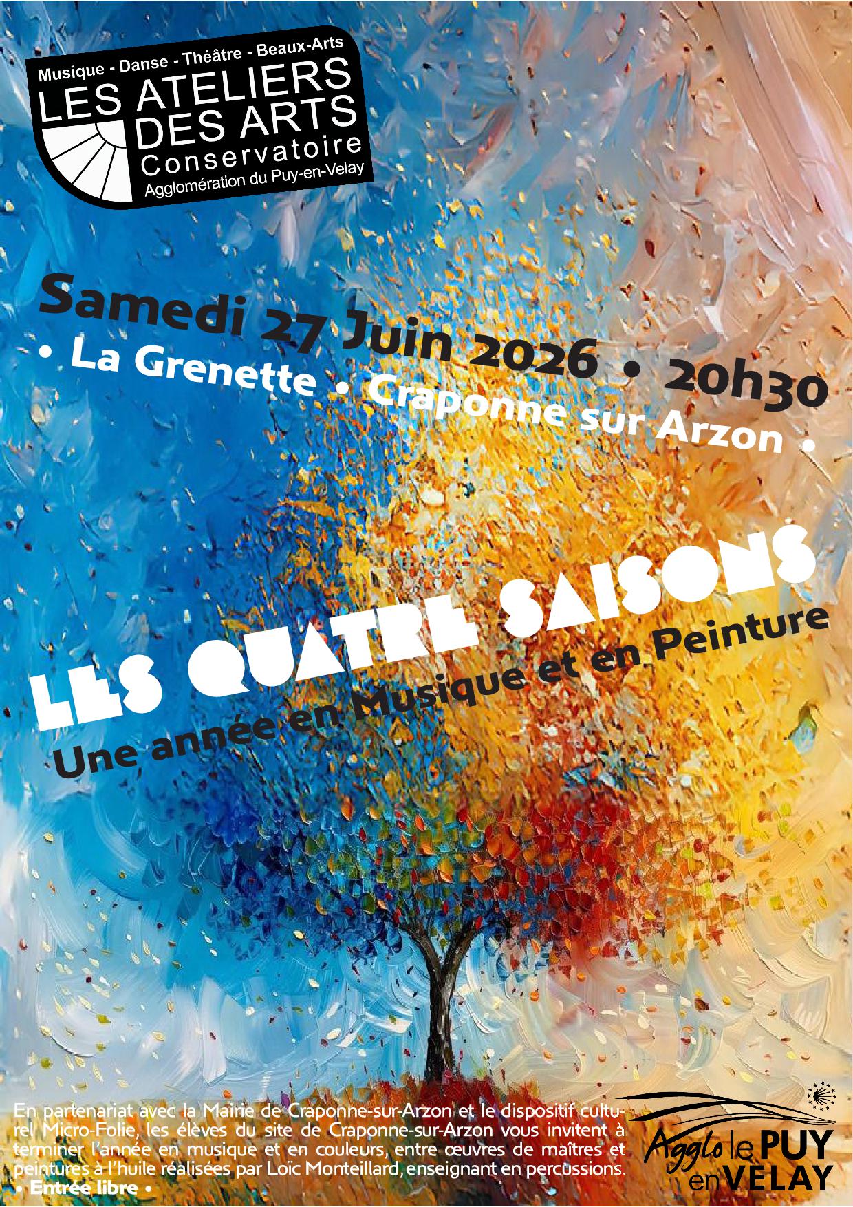Les quatre saisons - Une année en musique et en peinture