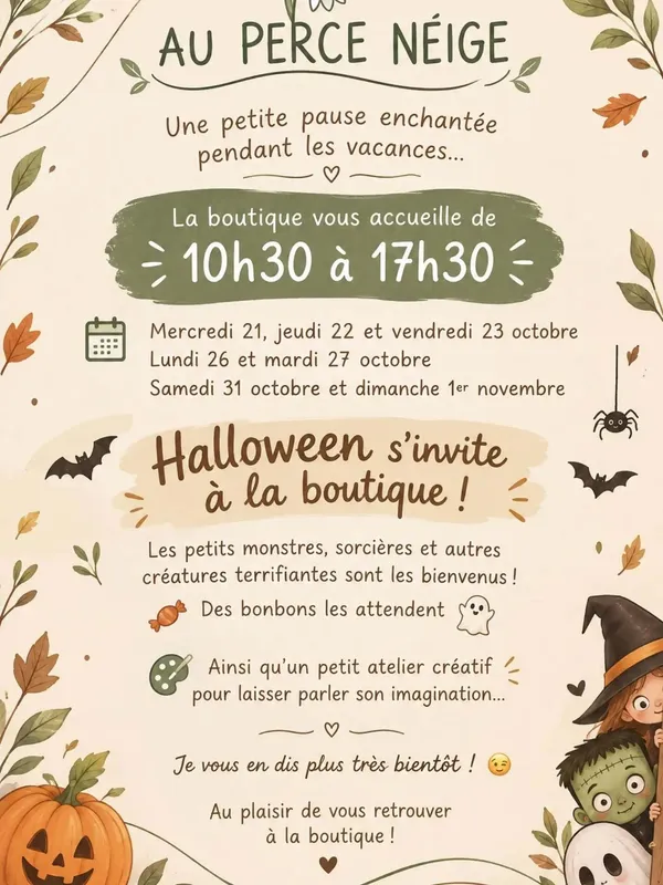 Animations d'Halloween Au Perce Neige