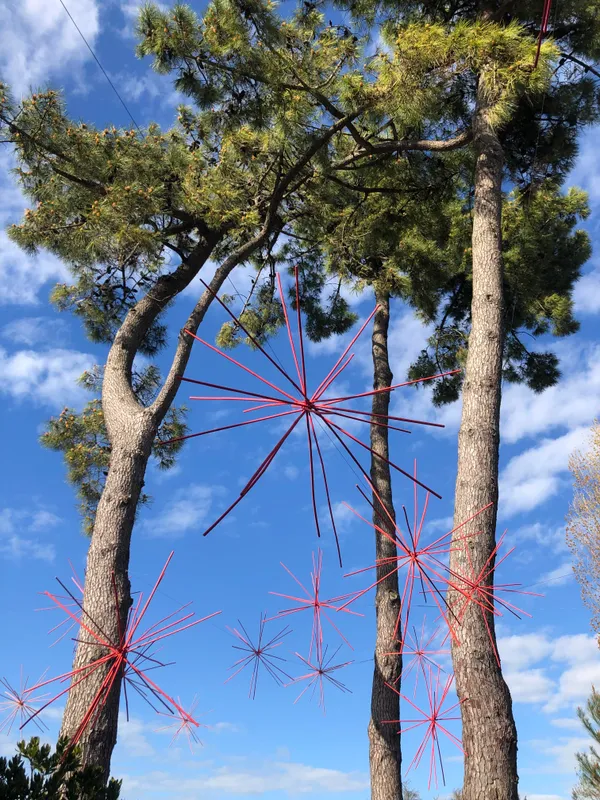 Anémochores - Installation artistique de Marie-Hélène Richard