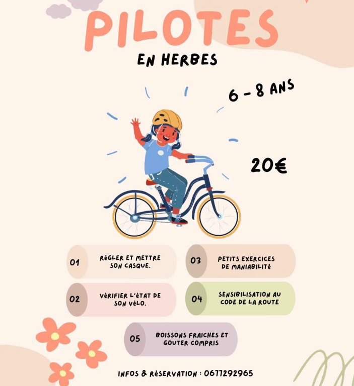 Pilotes en herbe