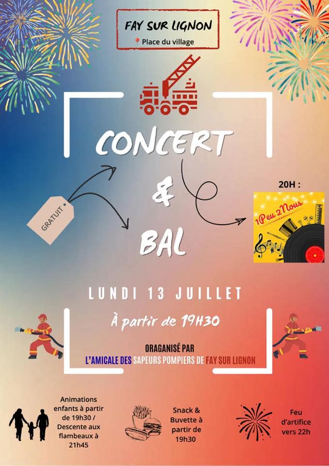 Bal des Pompiers & feu d'artifice