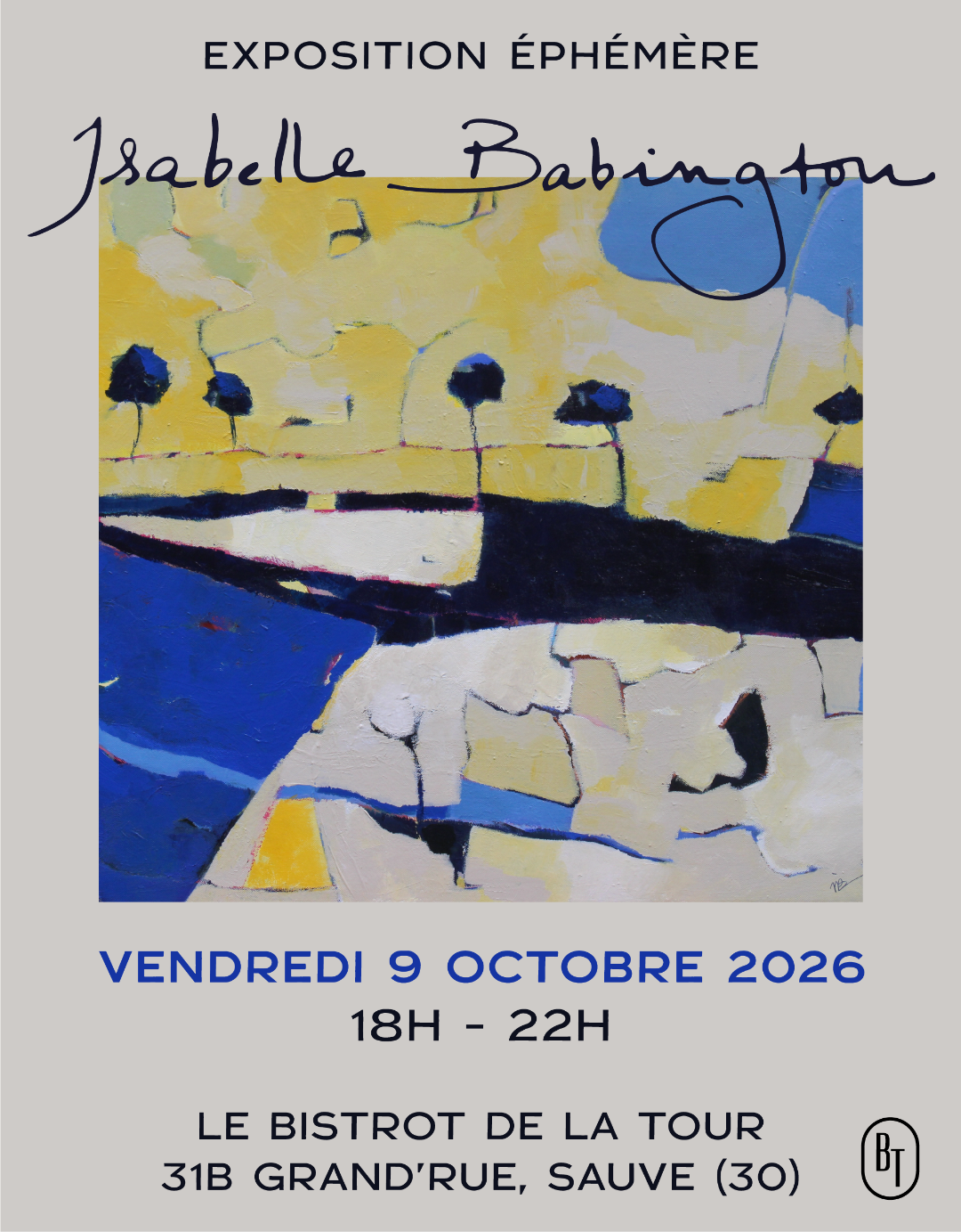 Exposition éphémère Isabelle Babington