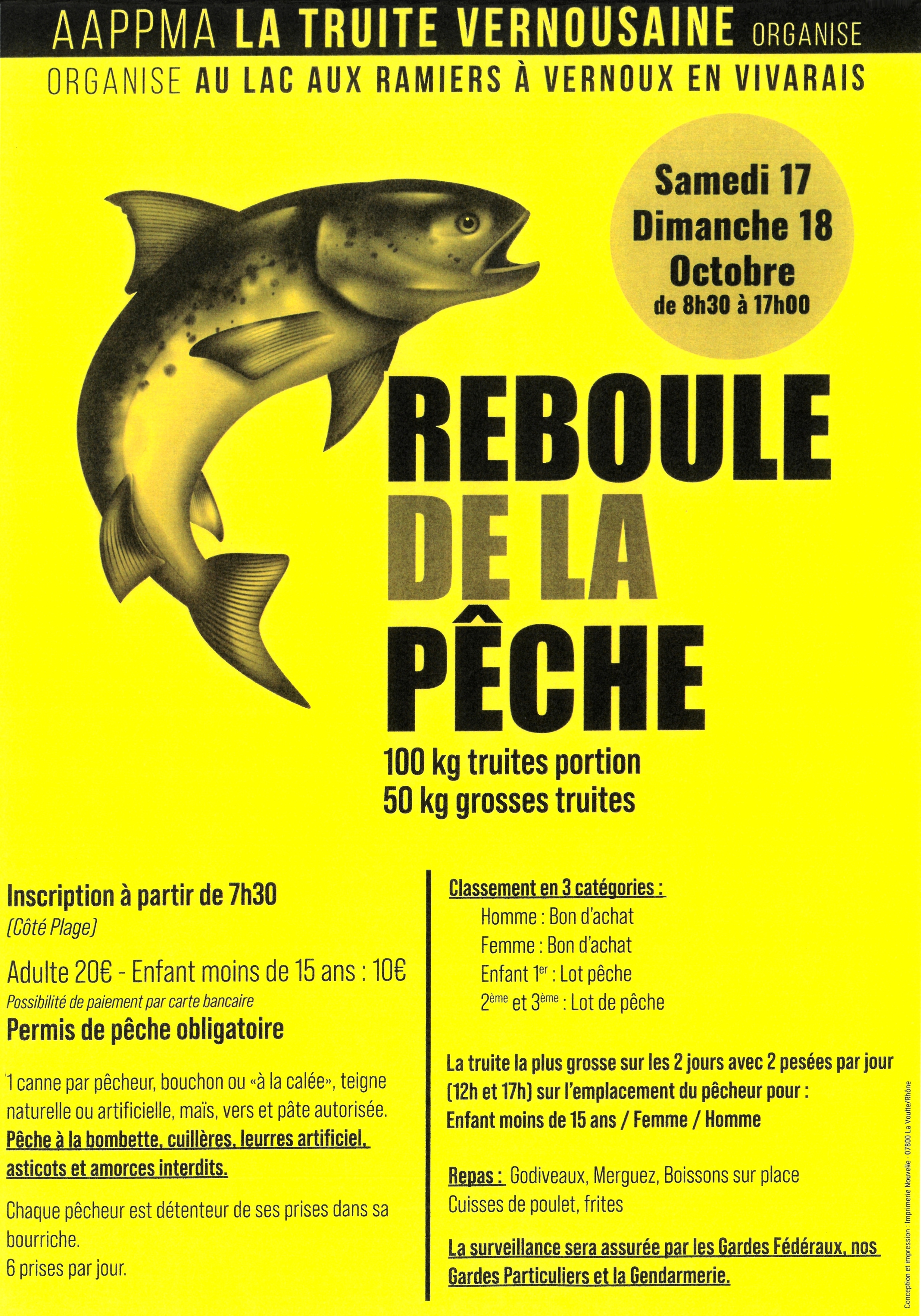"Reboule de la pêche" : concours de pêche à la truite