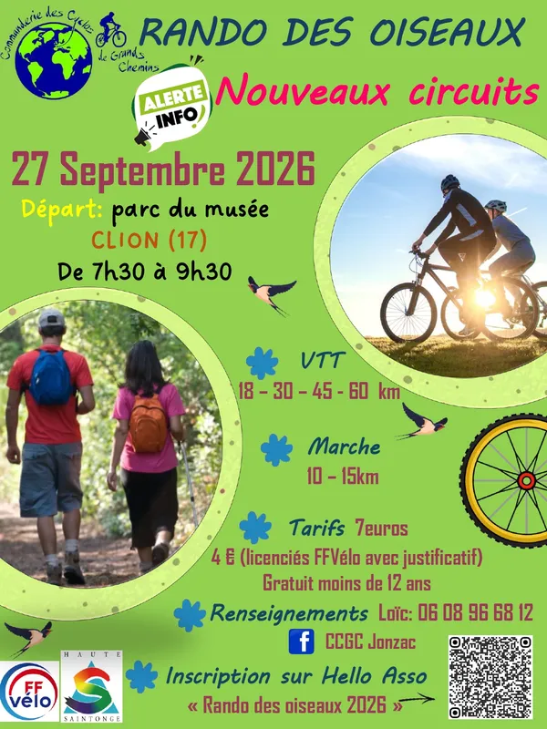 Rando des Oiseaux - VTT ou pédestre