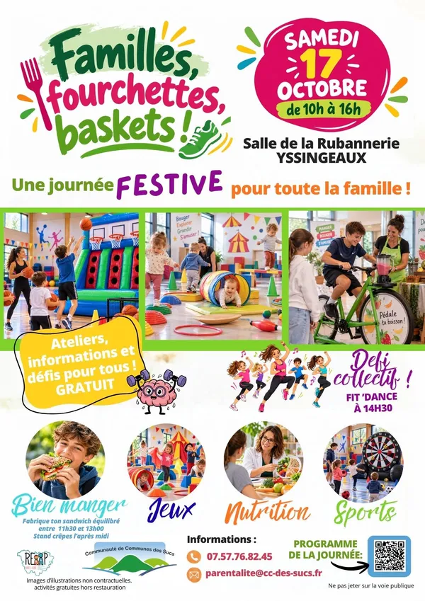 Familles, fourchettes, baskets...