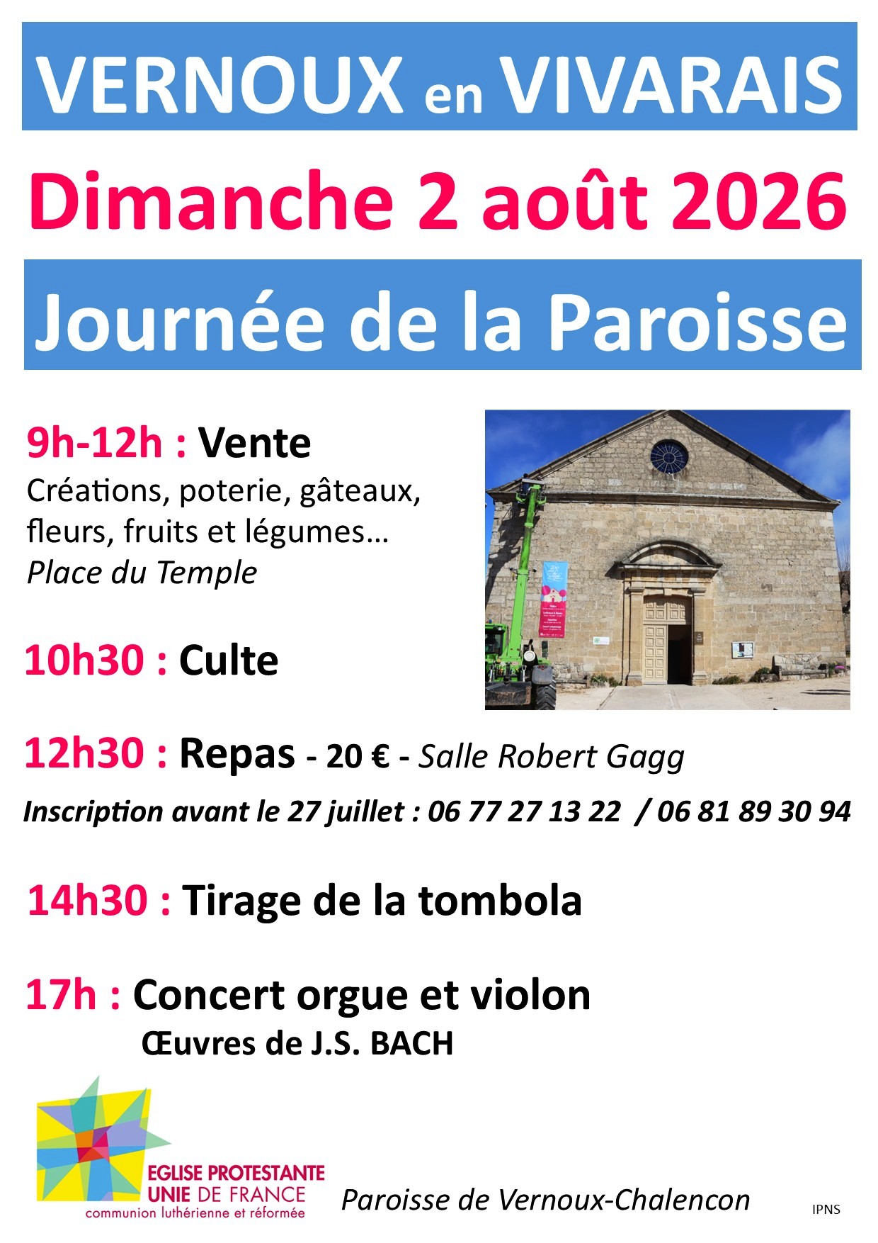 Repas ouvert à tous (sur réservation)