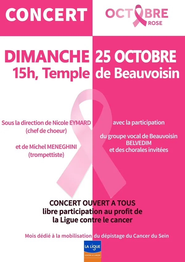 Concert Belvedim - Octobre Rose