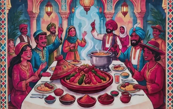 Repas Les Blés d'or : Couscous et thé dansant