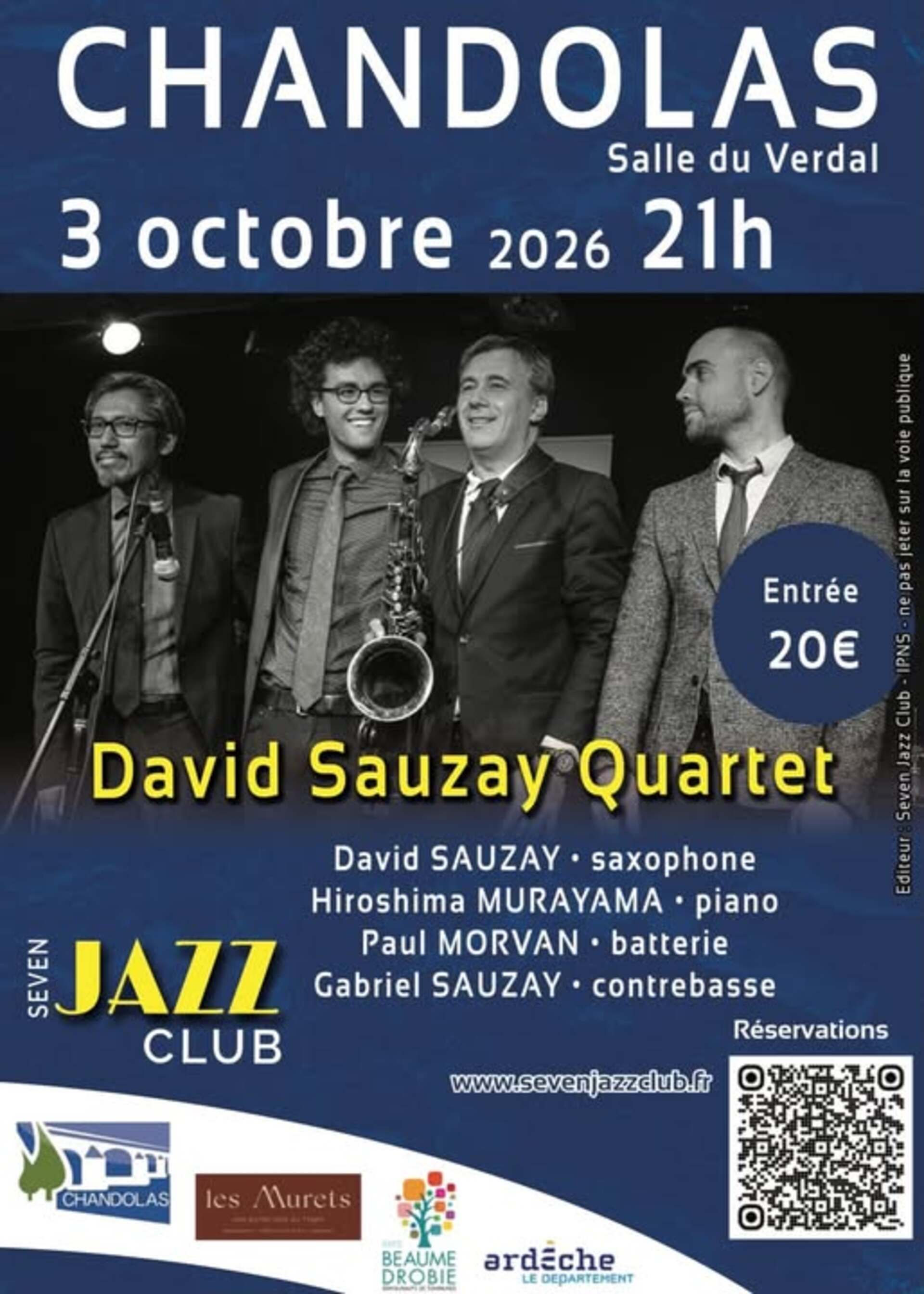 Concert : David Sauzay quartet