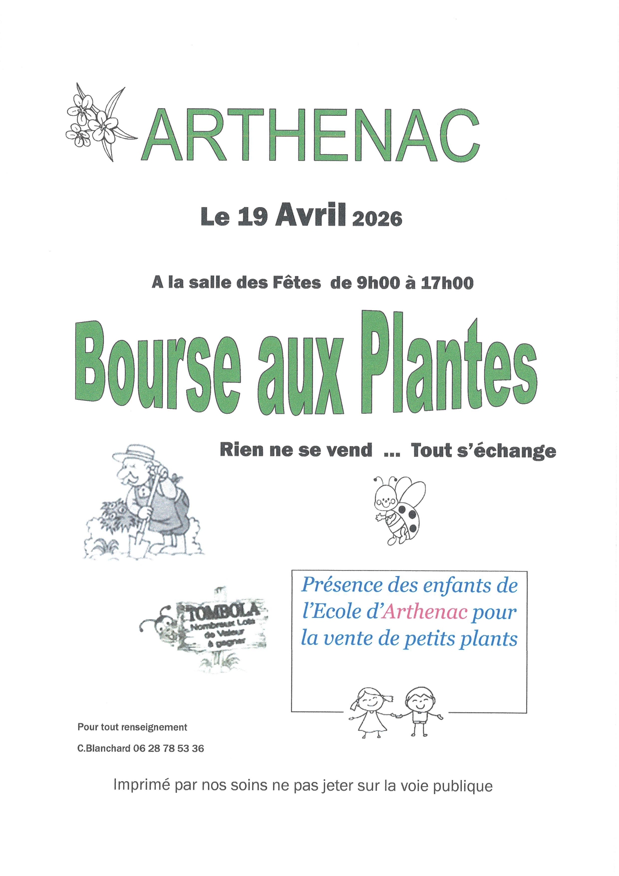 Bourse aux plantes et vide placard