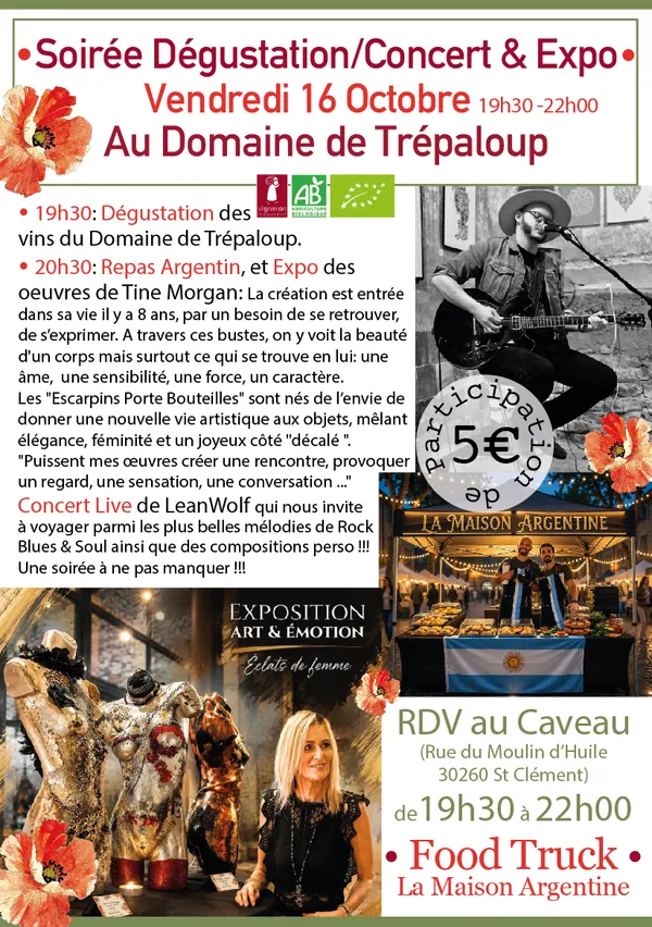 Soirée Concert, Expo & Dégustation
