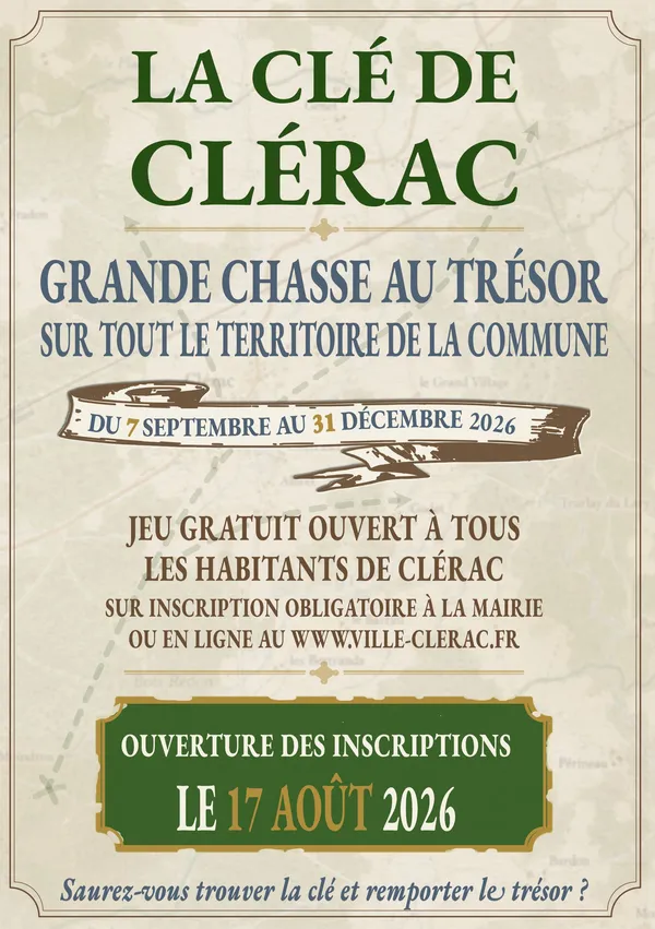 Grande chasse au trésor : La clé de Clérac.