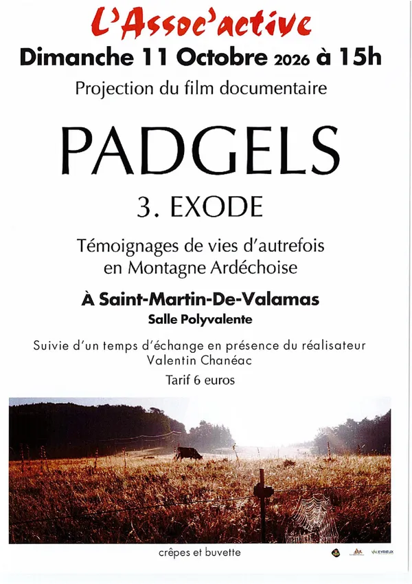 Projection du film documentaire : Padgels