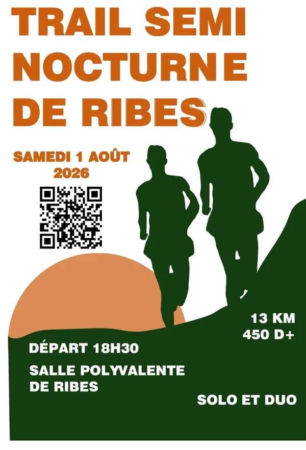 Trail semi nocturne de Ribes