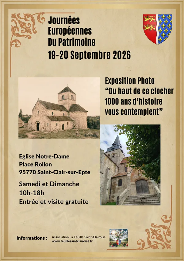 Exposition Photo : “Du haut de ce clocher 1000 ans d’histoire vous contemplent...”