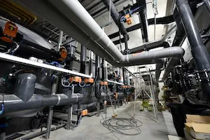 Visite de l'installation technique du Centre Aquatique L'O' des Sucs