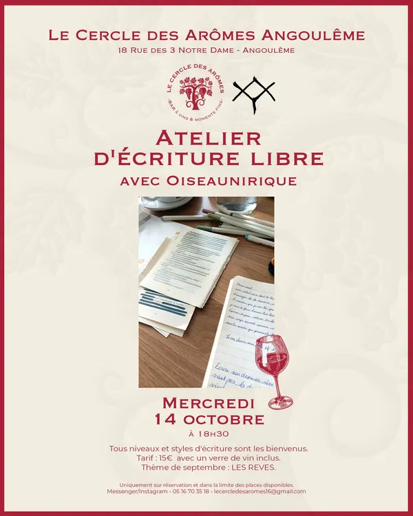 Le cercle des arômes - Atelier d'écriture Oiseaunirique