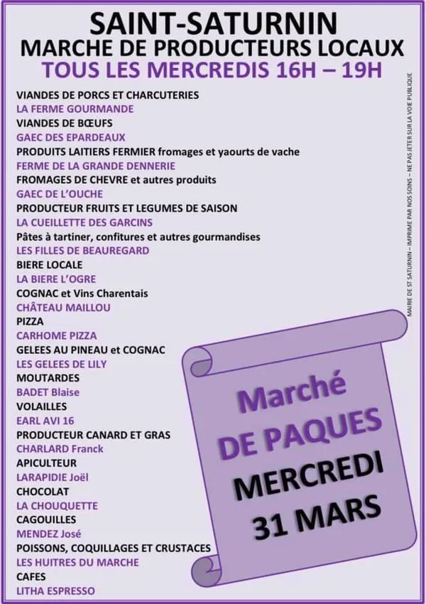 Marché de Saint Saturnin