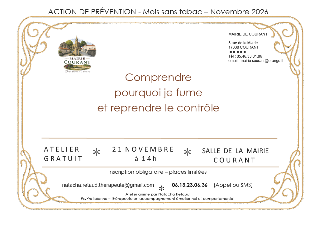 Atelier : comprendre pourquoi je fume et reprendre le contrôle