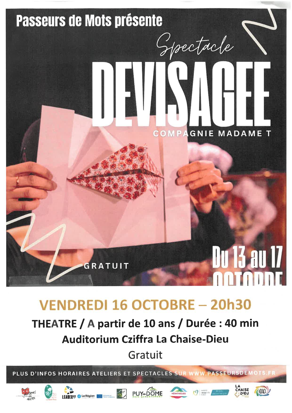 Spectacle : "Dévisagée"