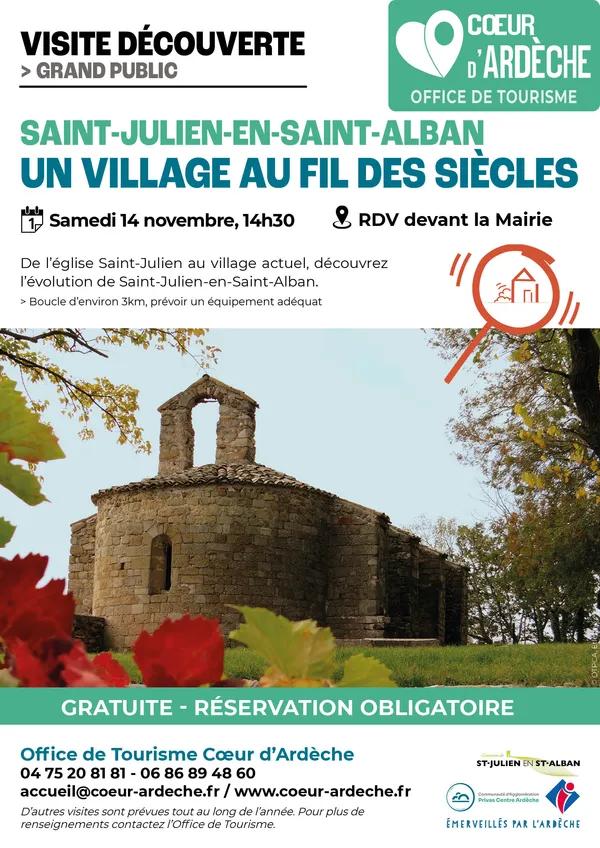 Visite-découverte "Saint-Julien-en-Saint-Alban, un village au fil des siècles"