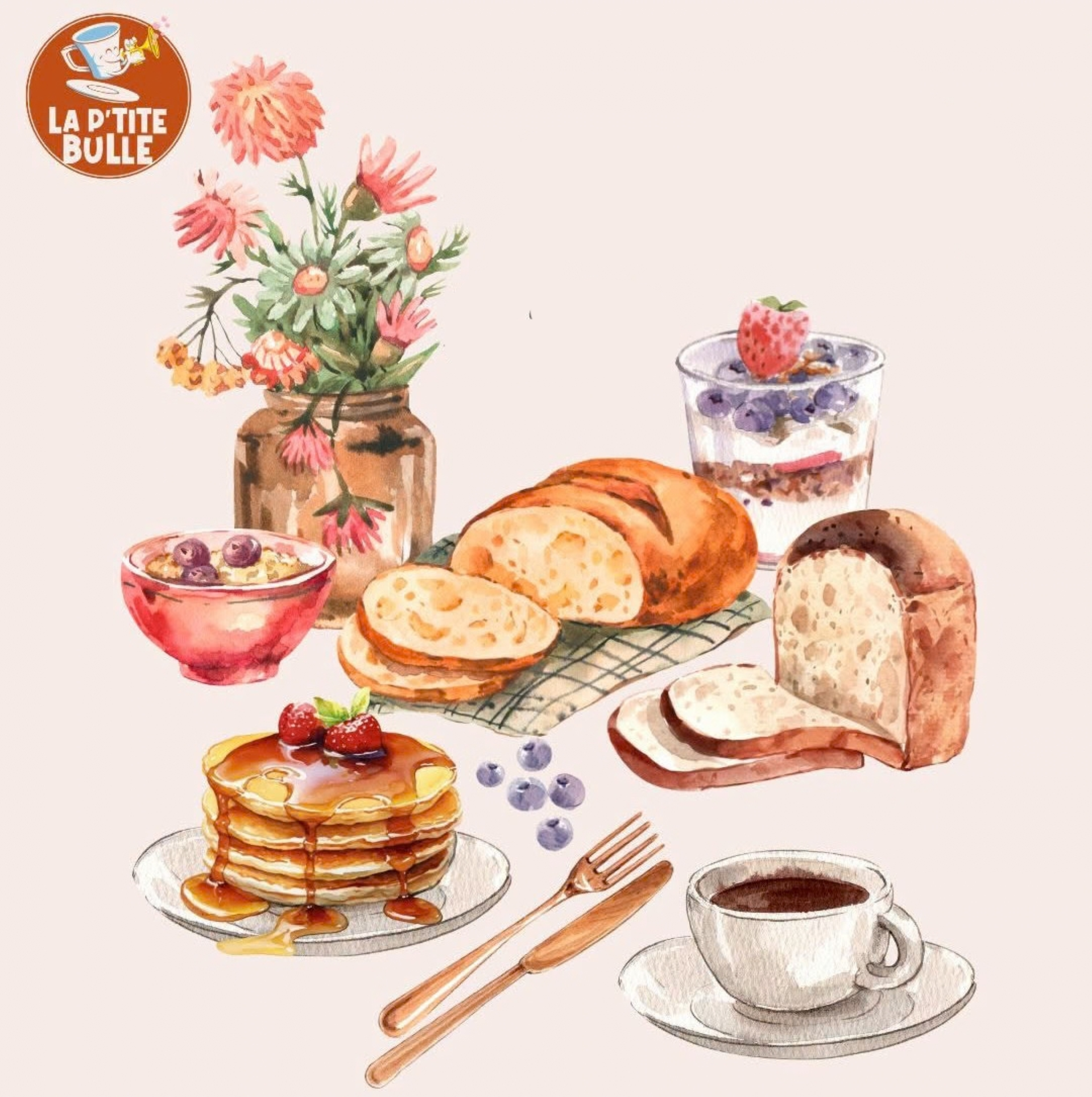 Brunch à la P'tite Bulle