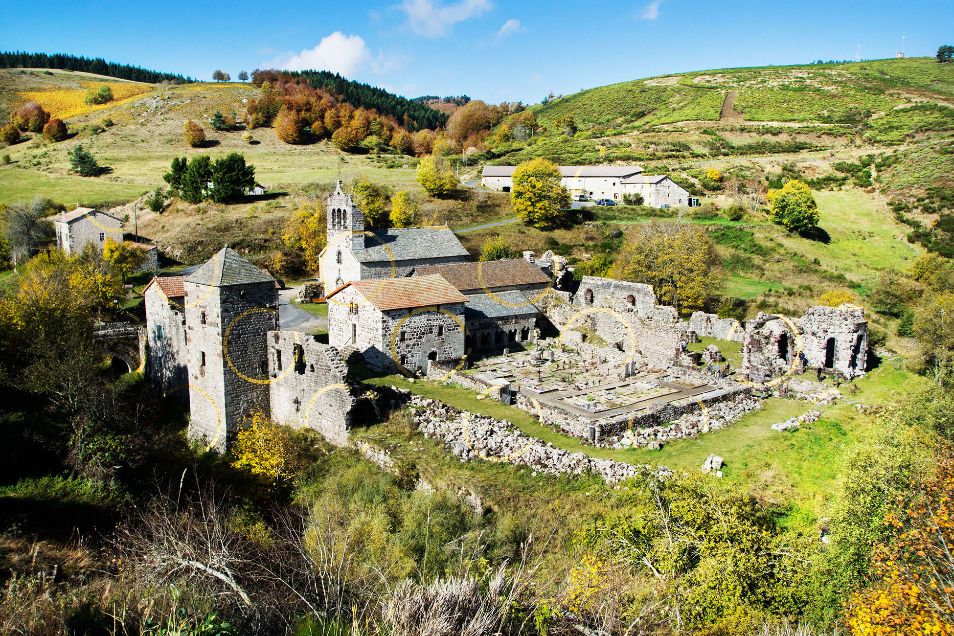 Randonnée coucher de soleil : Abbaye de Mazan