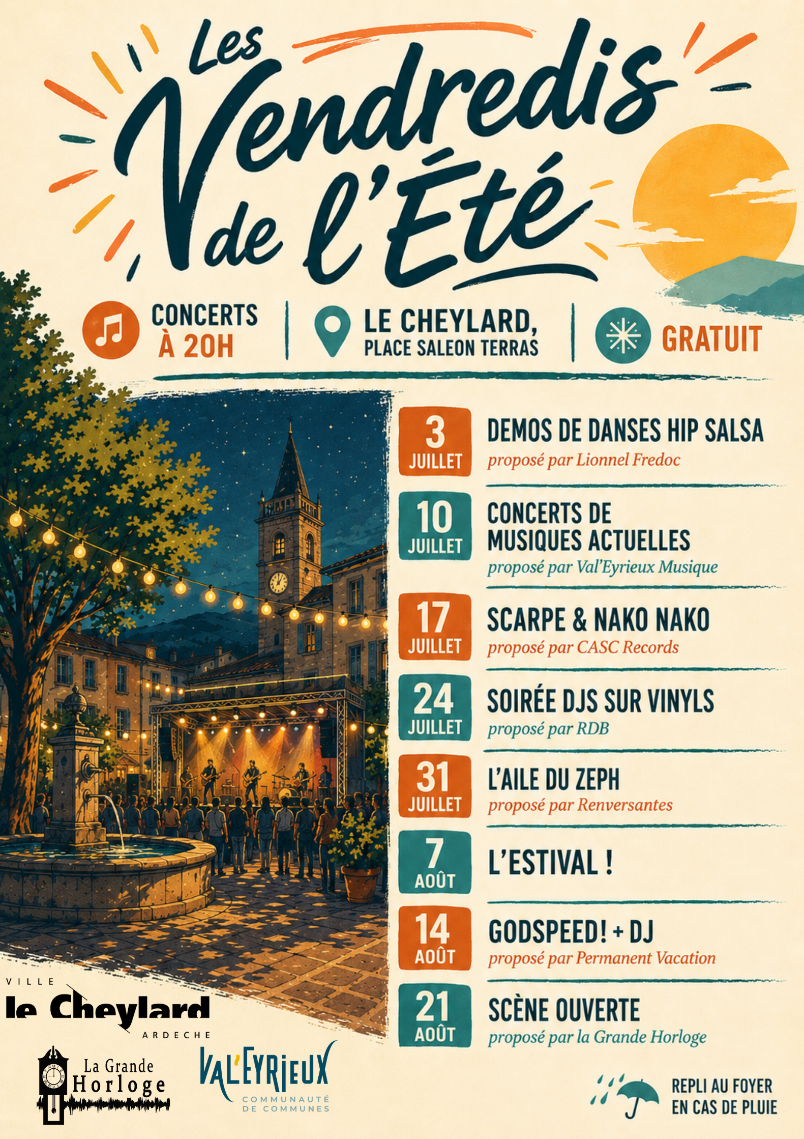 Les vendredis de l'été : Démo de danses Hip-Salsa