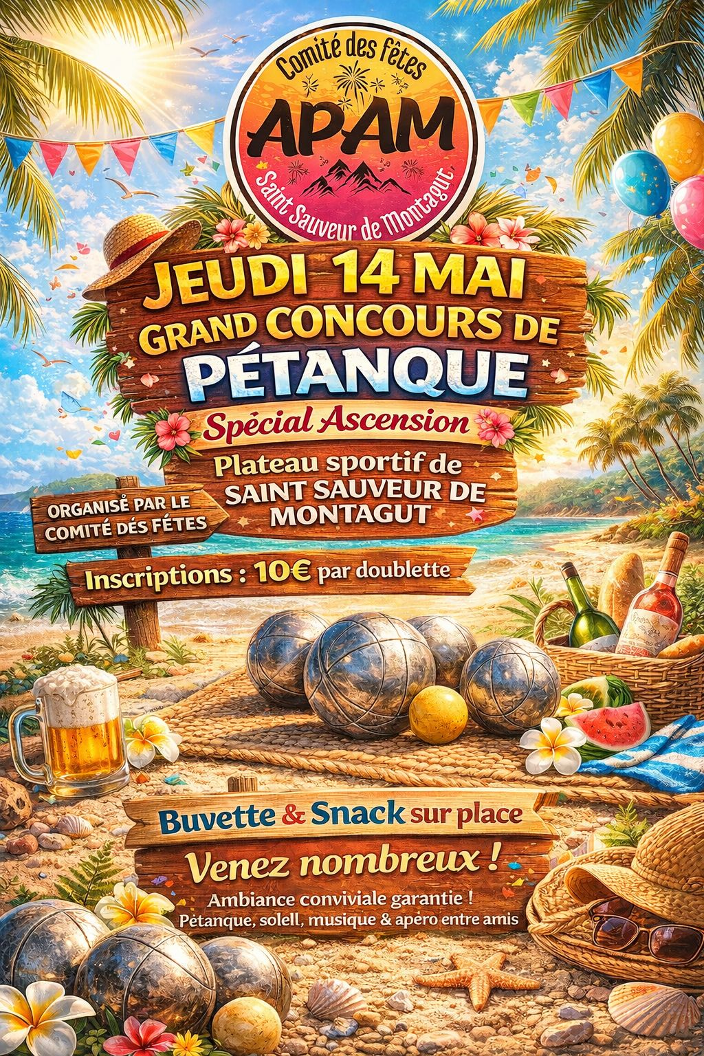 "Ascension en fête" - Concours de pétanque en doublettes