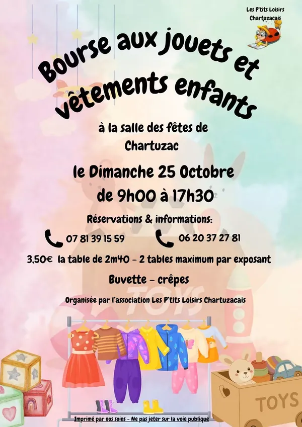 Bourse aux jouets et vêtements enfants