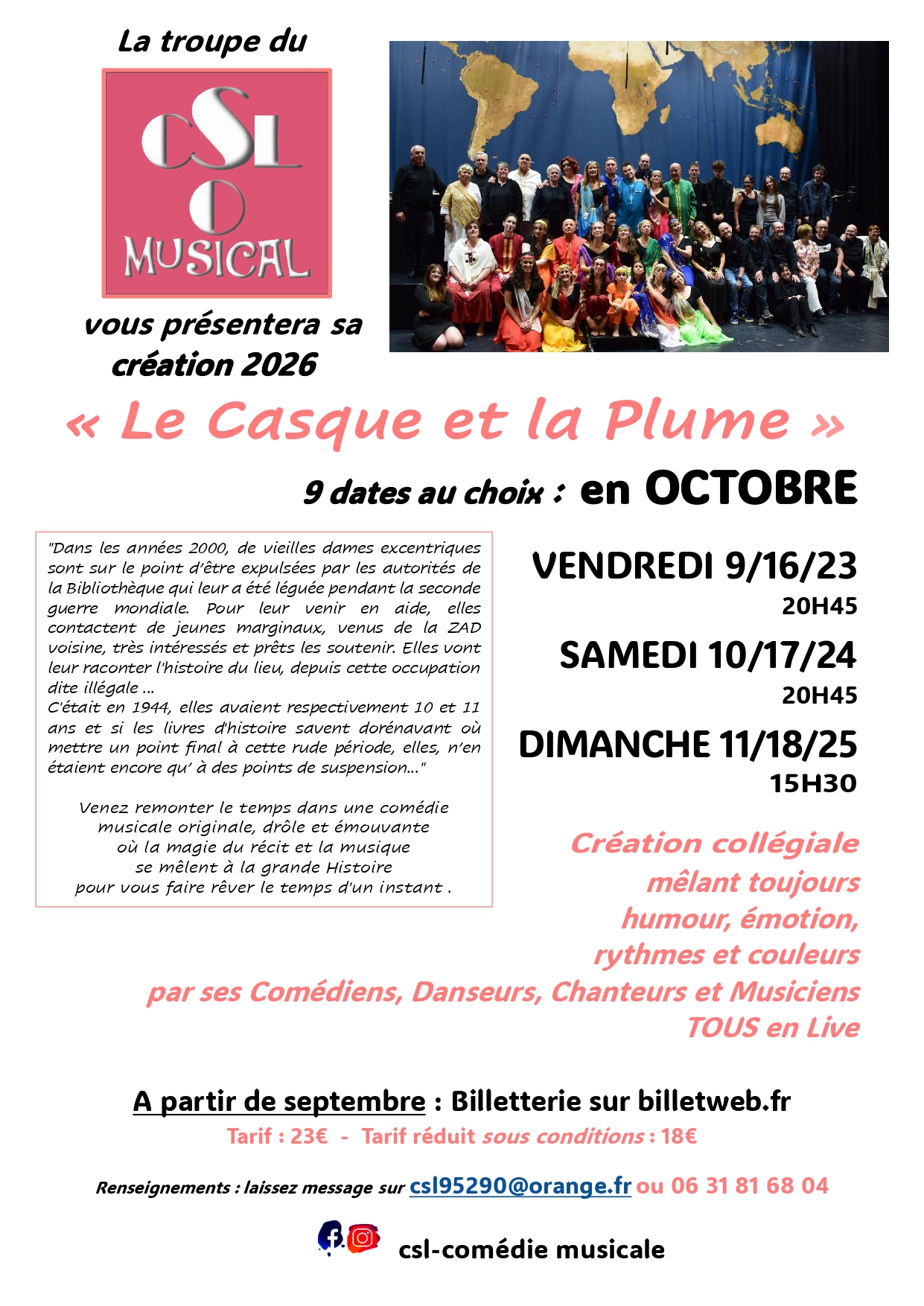 Le Casque et la Plume - par la troupe du CSL