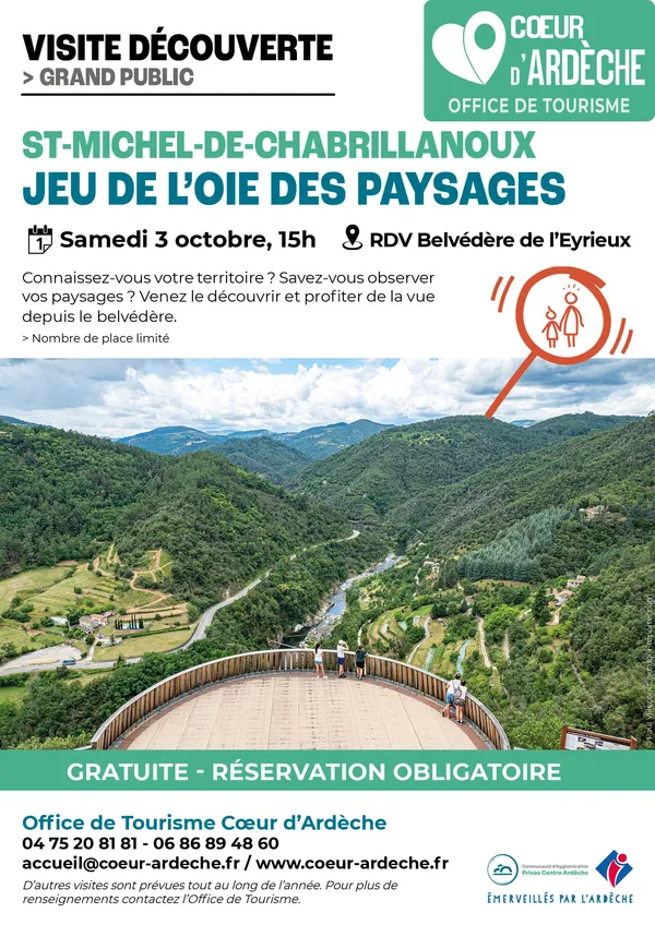 Visite-découverte "Saint-Michel-de-Chabrillanoux : jeu de l'oie des paysages"