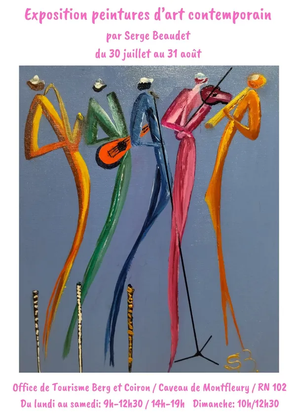 Exposition d'art contemporain par Serge Beaudet