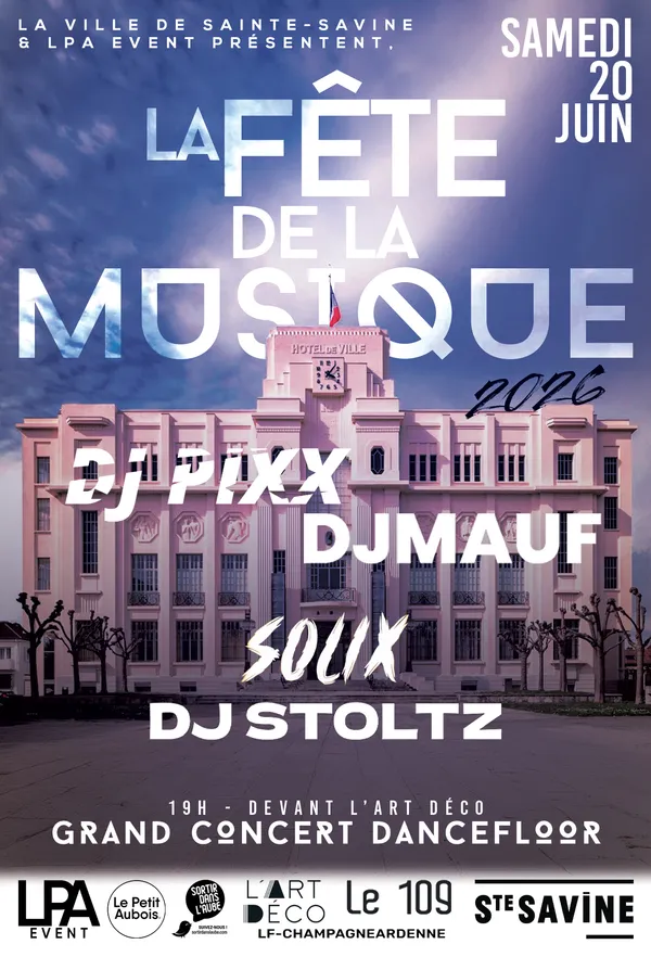 Fête de la musique sur le parvis de l'Art Déco