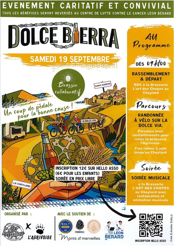 Dolce Bierra ! Un coup de pédale pour la bonne cause