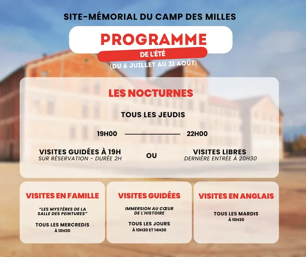 L'été au Site-mémorial du Camp des Milles