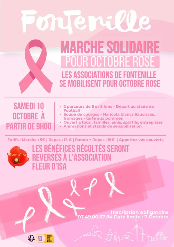 Octobre Rose : marche, repas et après midi jeux