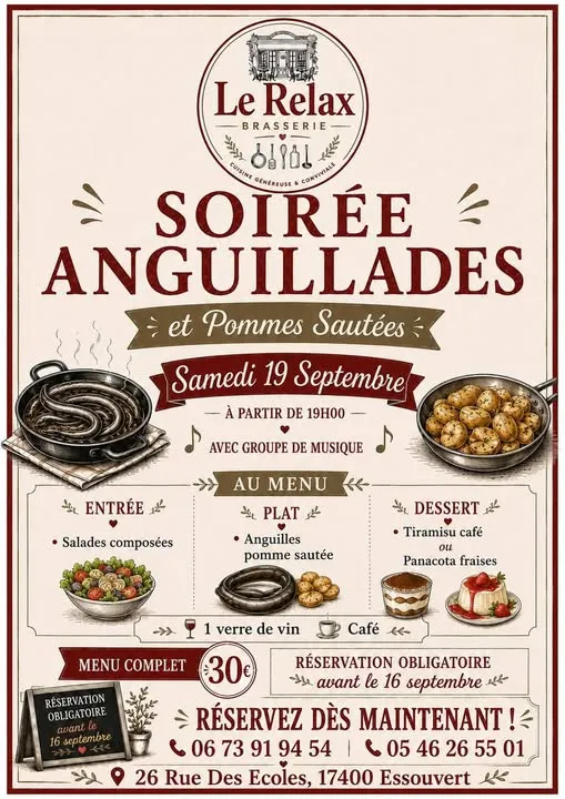 Soirée Anguillade