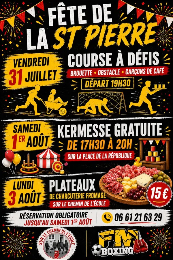 Fêtes de la Saint-Pierre : Kermesse et soirée dansante