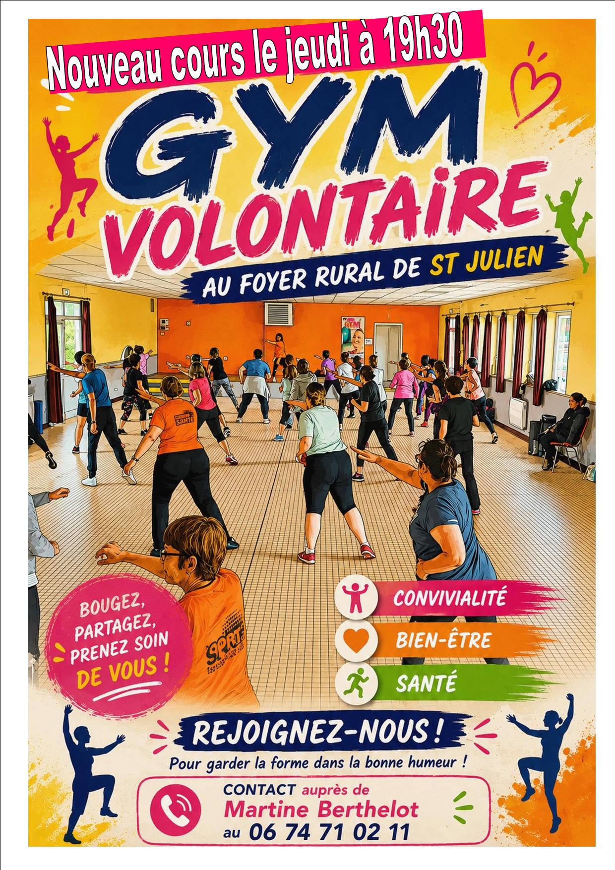 Cours de gymnastique