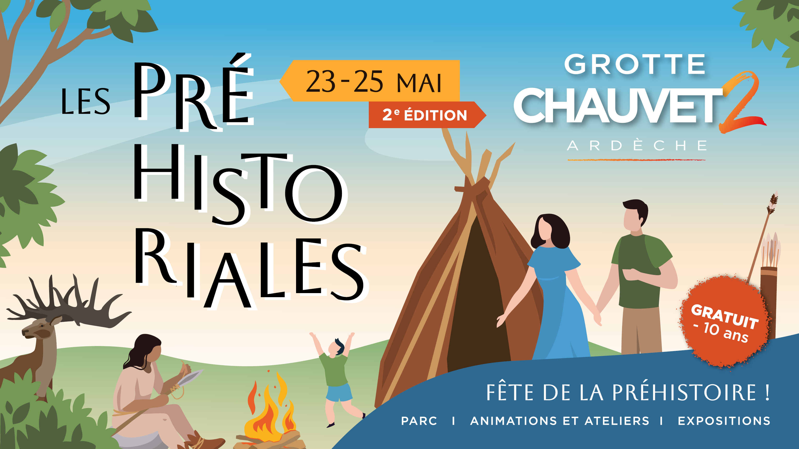 Les Préhistoriales à la Grotte Chauvet 2 - Ardèche
